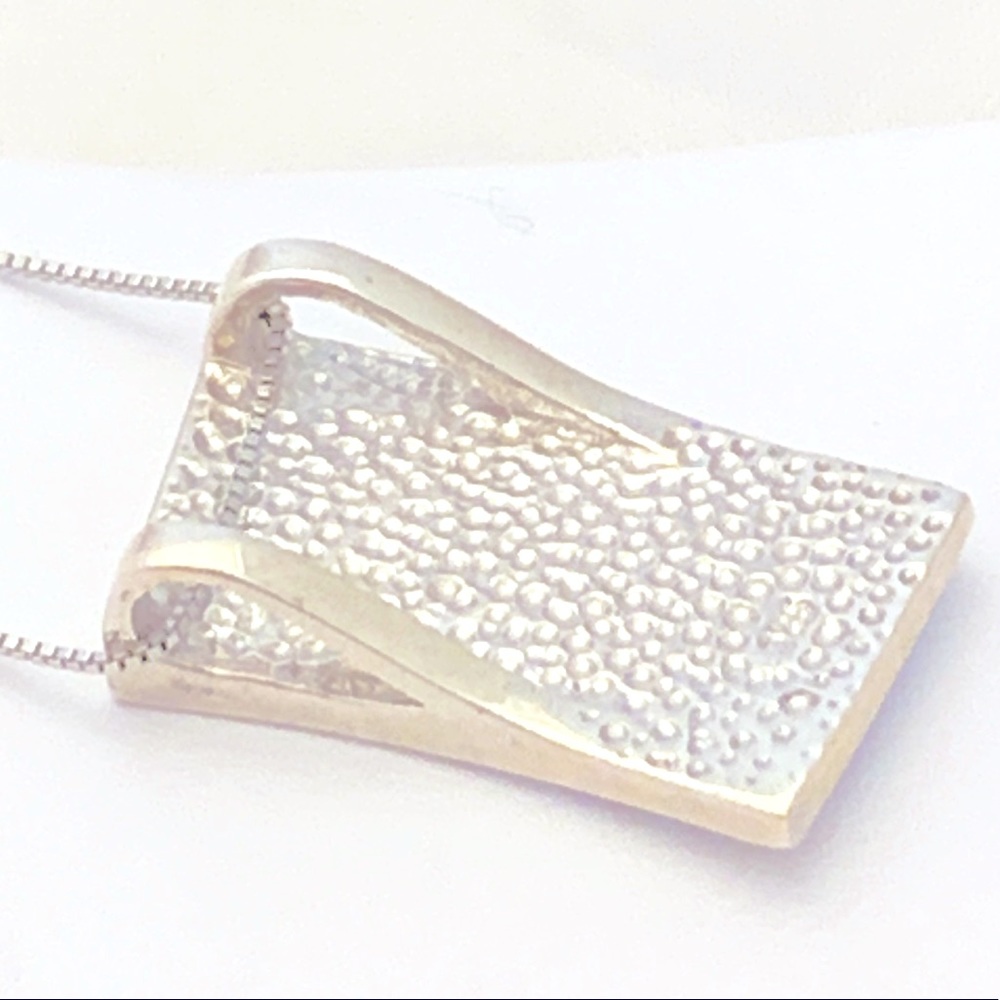 925 Silver and Turquoise Pendant Necklace - Picture 3 of 4